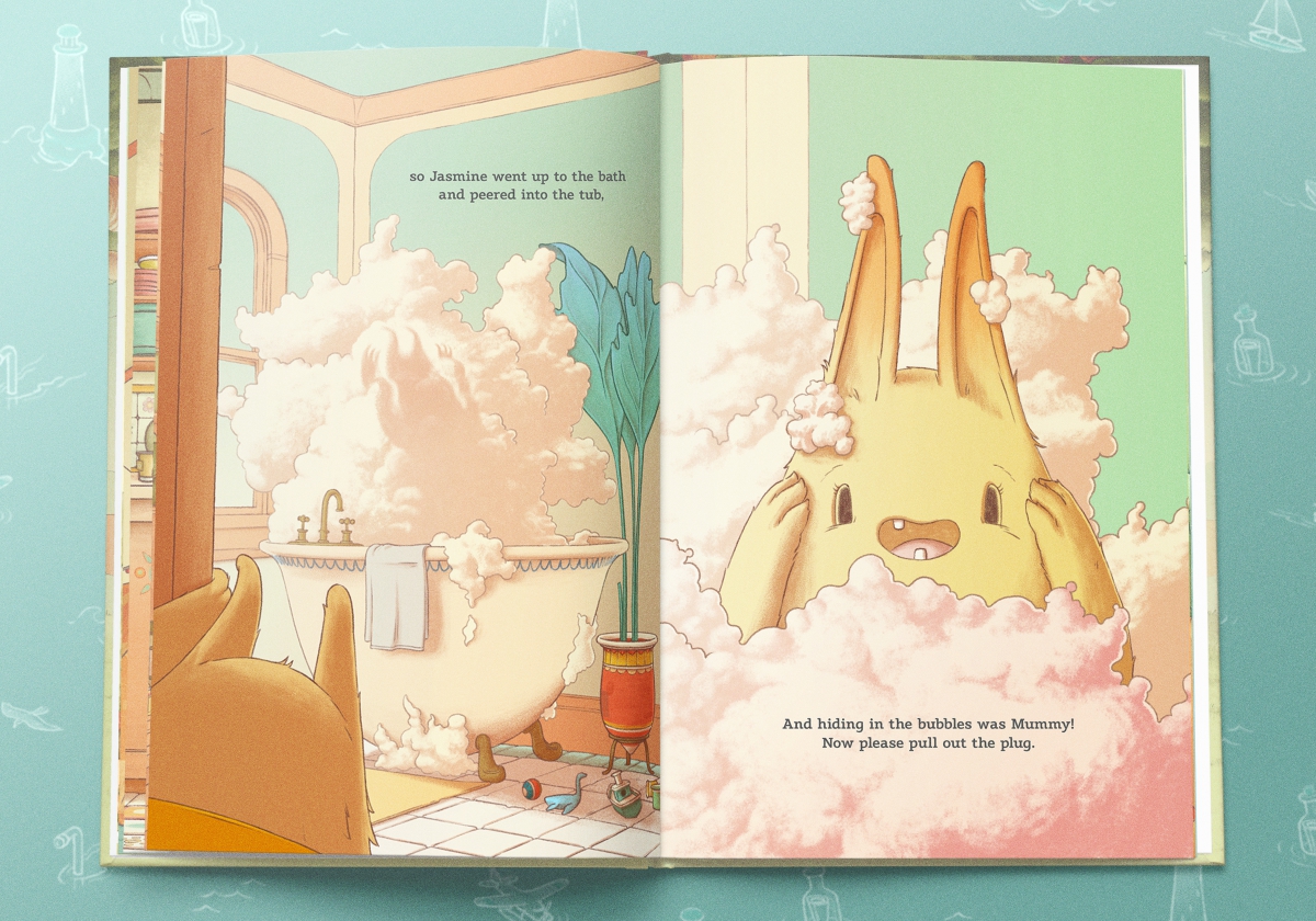 An image of a page from the Ready Or Not book that shows the main character finding their mum.